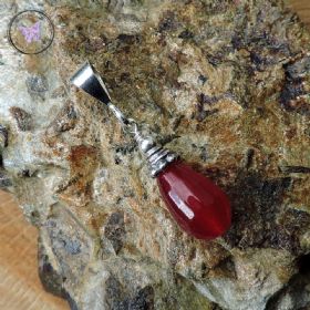 Red Ruby Teardrop Pendant